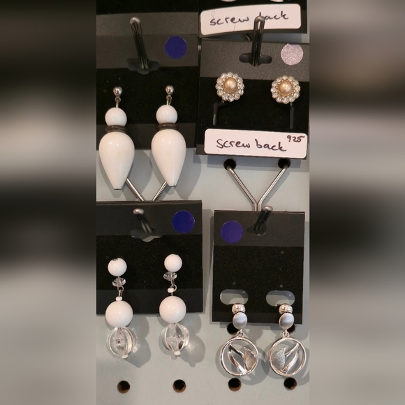 Vintage Earring Bundle | Screw Back, Sterling 925, Statement & Stud Mix - Picture 2 of 8